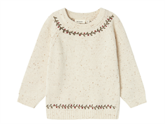 Lil Atelier turtledove pine knit pullover